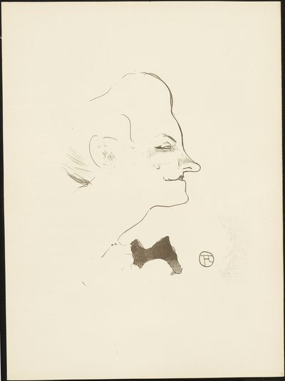 イヴェット・ギルベール、『ル・カフェ・コンサート』より 作： Henri de Toulouse Lautrec