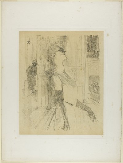 ステージ上のイヴェット・ギルバート, from イヴェット・ギルバート 作： Henri de Toulouse Lautrec