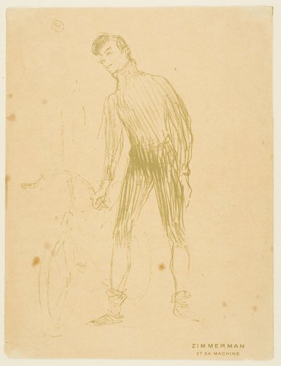 ジマーマンと彼の機械 作： Henri de Toulouse Lautrec