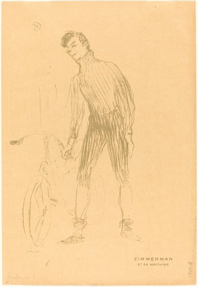 Zimmerman et sa machine (Zimmerman and His Machine) 作： Henri de Toulouse Lautrec