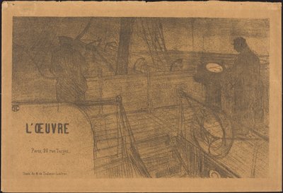 仕事の目論見書プログラム 作： Henri de Toulouse Lautrec, Félix Vallotton, Antonio
