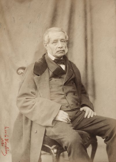 霧、アンリ・ド・ラ・ブランシェール（1821-1880）による写真、1839年にパリのキャプシーヌ通り39番地（白黒写真） 作： Henri de la Blanchere