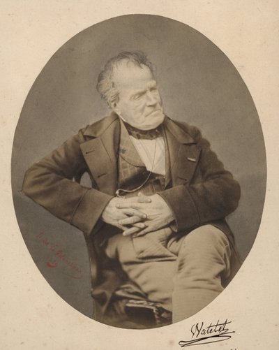 ヴァトレ、1821年、パリのキャプシーヌ大通り39番地（白黒写真） 作： Henri de la Blanchere