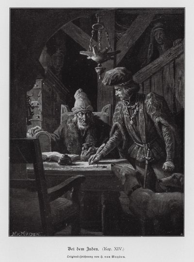 ユダヤ人金貸し（刻印） 作： Henri van Muyden