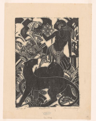 Circe II (オブジェクトの原題) 作： Henri van der Stok (signed by artist)