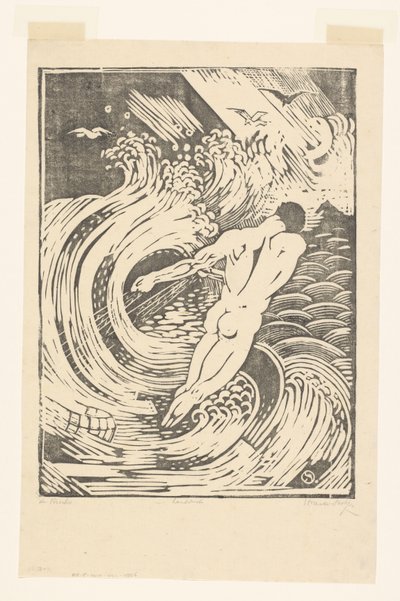 De Visscher (オブジェクトの元のタイトル) 作： Henri van der Stok (signed by artist)