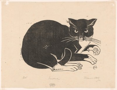 カット (オブジェクトの元のタイトル) 作： Henri van der Stok (signed by artist)