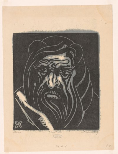 Mozes (オブジェクトの元のタイトル) 作： Henri van der Stok (signed by artist)
