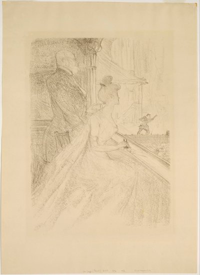 La Loge-ファウストのパフォーマンス 作： Henri de Toulouse Lautrec