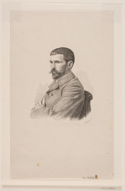 画家 P. A. J. Dagnan-Bouveret の肖像 作： Henrik Arnold Hamilkar Sørensen