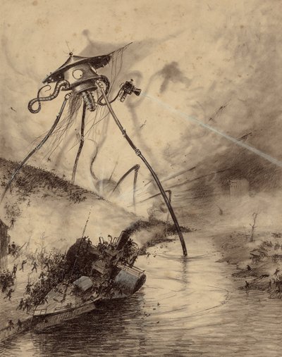 テムズ渓谷の火星の戦闘機 作： Henrique Alvim Correa