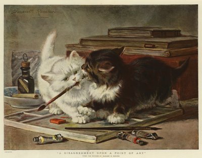 芸術のポイントに関する意見の相違 作： Henriëtte Ronner Knip