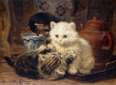 アフタヌーンティー、 作： Henriëtte Ronner Knip