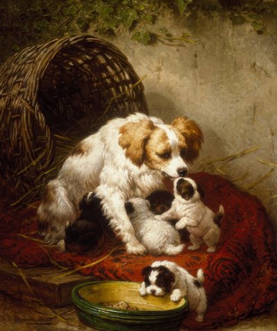 幸せな家族 作： Henriëtte Ronner Knip