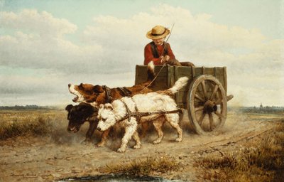 犬用カート、 作： Henriëtte Ronner Knip