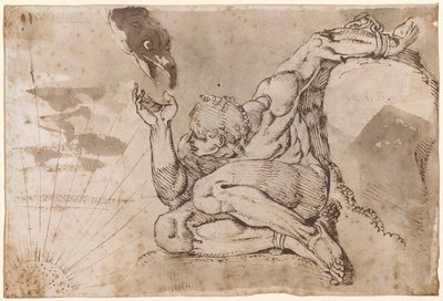 プロメテウス（5点与えられた男性ヌード） 作： Henry (1741 1825) Fuseli