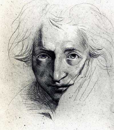 自画像のための習作 作： Johann Heinrich Füssli