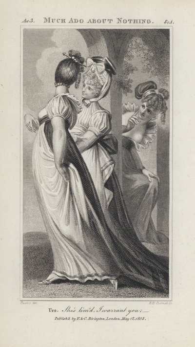 シェイクスピア「Much Ado About Nothing」の挿絵（エングレービング 作： Henry  Fuseli