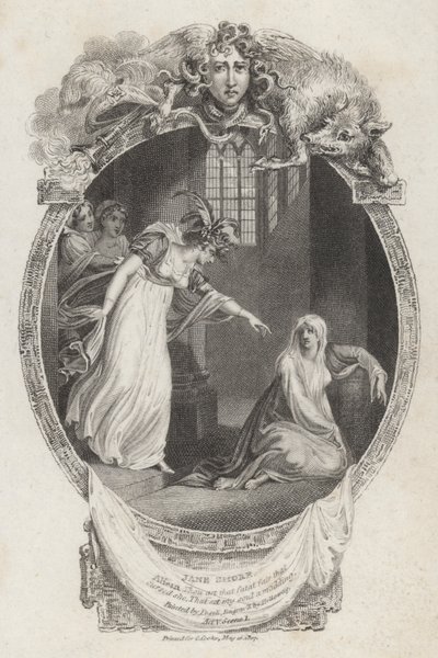 ニコラス・ロウ作「ジェーン・ショアの悲劇」の一場面（彫刻作品 作： Henry  Fuseli