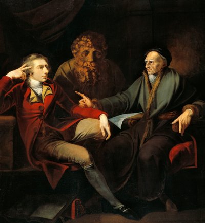 アーティストとヨハン・ヤコブ・ボドマーとの対話 作： Henry  Fuseli