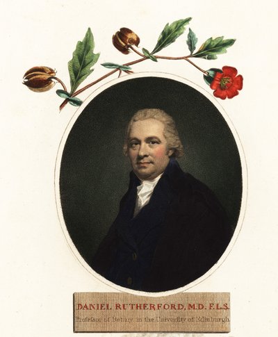 ダニエル・ラザフォードの肖像、植物学者.1805（彫刻） 作： Henry (after) Raeburn