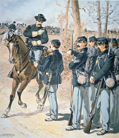 連邦軍のキャンペーンユニフォーム（水彩・紙 作： Henry Alexander Ogden