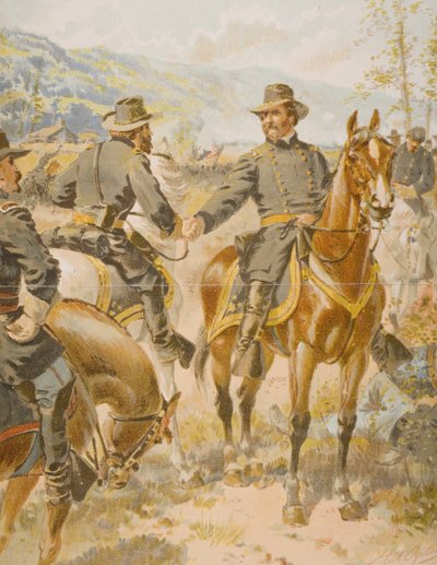 1863年9月20日、チカマウガの戦いでのジョージヘンリートーマス将軍（1816-70年） 作： Henry Alexander Ogden