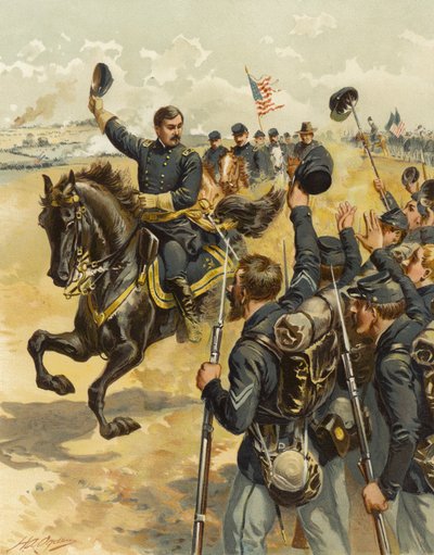 1862年9月17日のアンティータムでのマクレラン 作： Henry Alexander Ogden