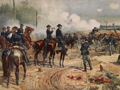 1864 年 7 月 28 日から 9 月 2 日までのアトランタ包囲戦 (リソ色) 作： Henry Alexander Ogden