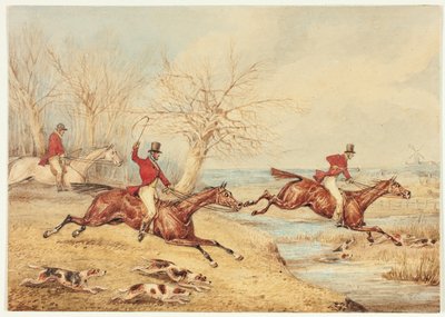 犬を連れたマウント・ハンター 作： Henry Alken