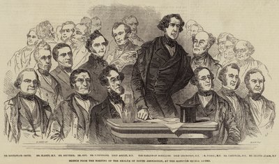 町の健康協会の会議からのスケッチ、ハノーバースクエアルーム 作： Henry Anelay