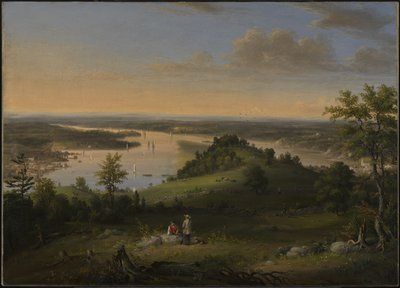 ハドソン川の風景、1849年 作： Henry Ary
