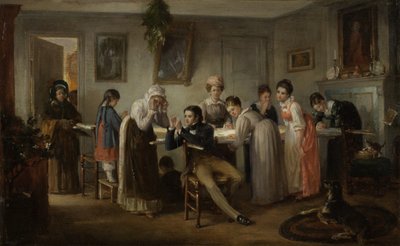 キルティングパーティー、1872 作： Henry Bacon