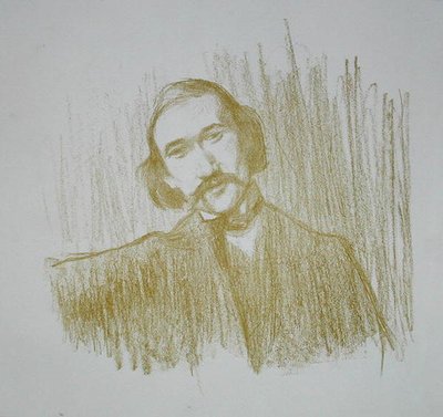 アンドレ・ギド (1861-1942) 1901年 (リトグラフ) 作： Henry Bataille