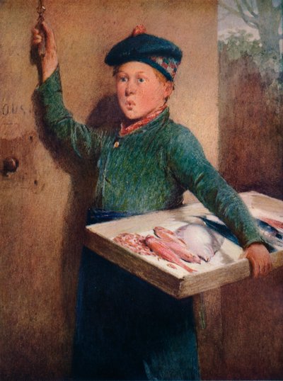魚屋の呼び声、c1886 作： Henry Benjamin Roberts