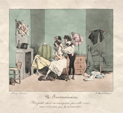 行政税関：過剰。 作： Henry Bonaventure Monnier