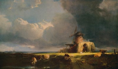 セントベネット修道院、ブレ川沿い、c1854 作： Henry Bright