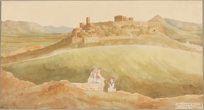 ギリシャ、アテネ、アクロポリスの眺め 作： Henry Byam Martin