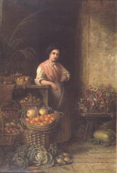 若い果物屋さん 作： Henry Charles Bryant
