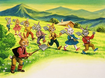 クマのウサギ 作： Henry Charles Fox
