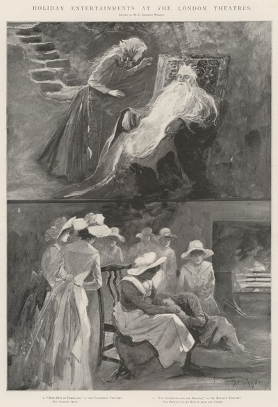 ロンドンの劇場での休日の催し物 作： Henry Charles Seppings Wright
