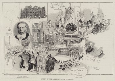 セントヘレンズのギャンブル研究所の開設 作： Henry Charles Seppings Wright