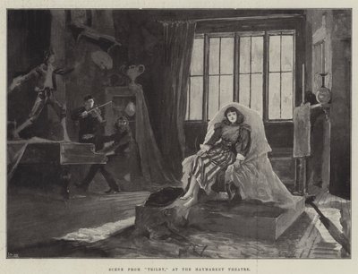 ヘイマーケットシアターでのTrilbyのシーン 作： Henry Charles Seppings Wright