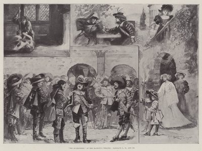マスケット銃士、女王陛下の劇場、タブローI、II、III 作： Henry Charles Seppings Wright