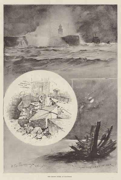 ホリーヘッドでの最近の嵐 作： Henry Charles Seppings Wright