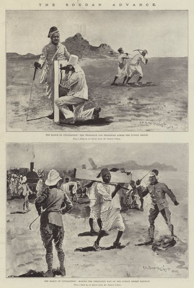 The Soudan Advance（リトグラフ 作： Henry Charles Seppings Wright