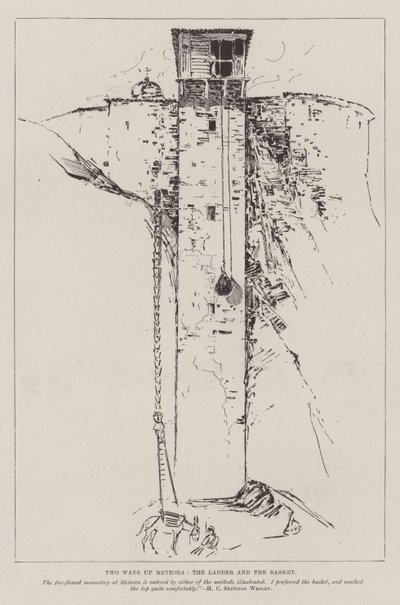 メテオラ、ラダーとバスケットの2つの方法 作： Henry Charles Seppings Wright