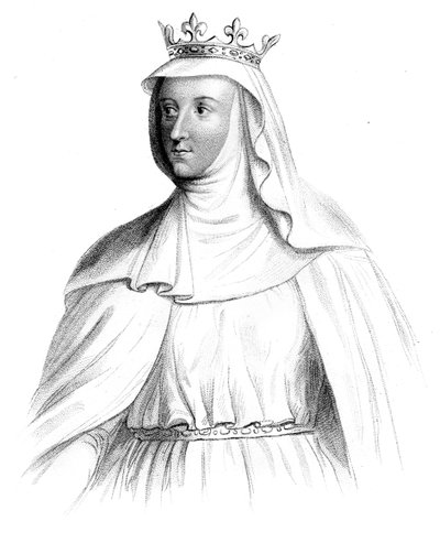 フランスのマルグリット、イギリスのエドワード1世の女王。 作： Henry Colburn