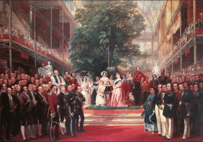 ハイドパークで開催された大博覧会の開会式を行うヴィクトリア女王 作： Henry Courtney Selous