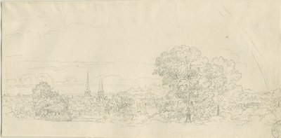 リッチフィールド-遠景：ペン画、nd [1788-1855] (図面) 作： Henry Curzon Allport